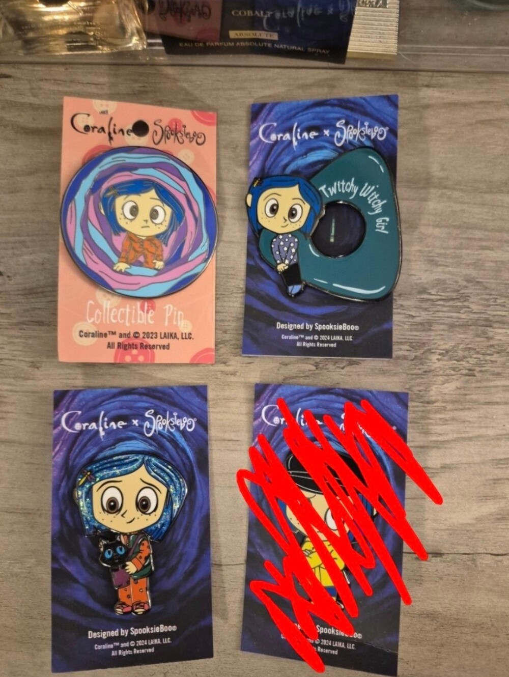 Coraline fantasy pins